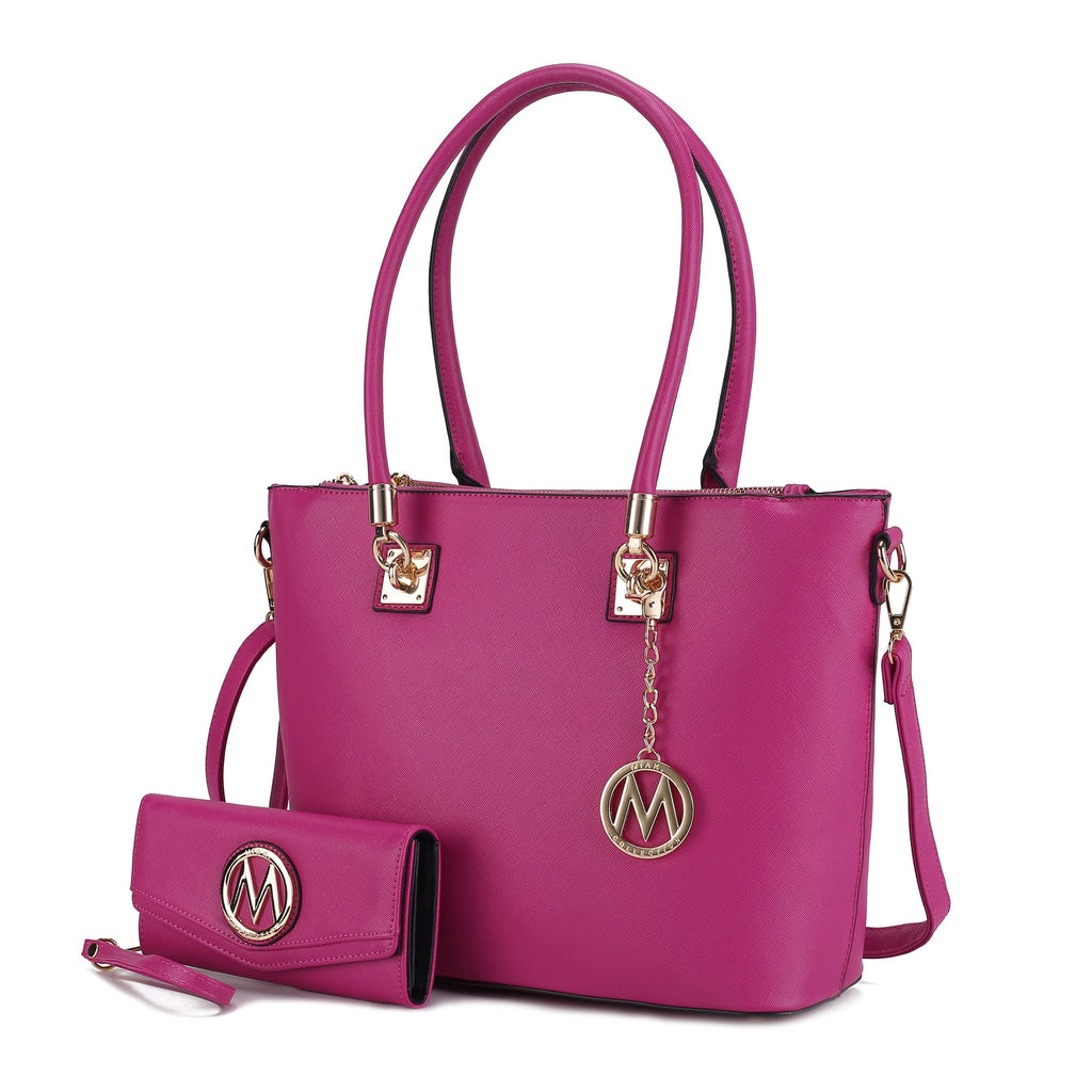 MKF Collection Vanessa Tote Handbag & Wallet Set by Mia K