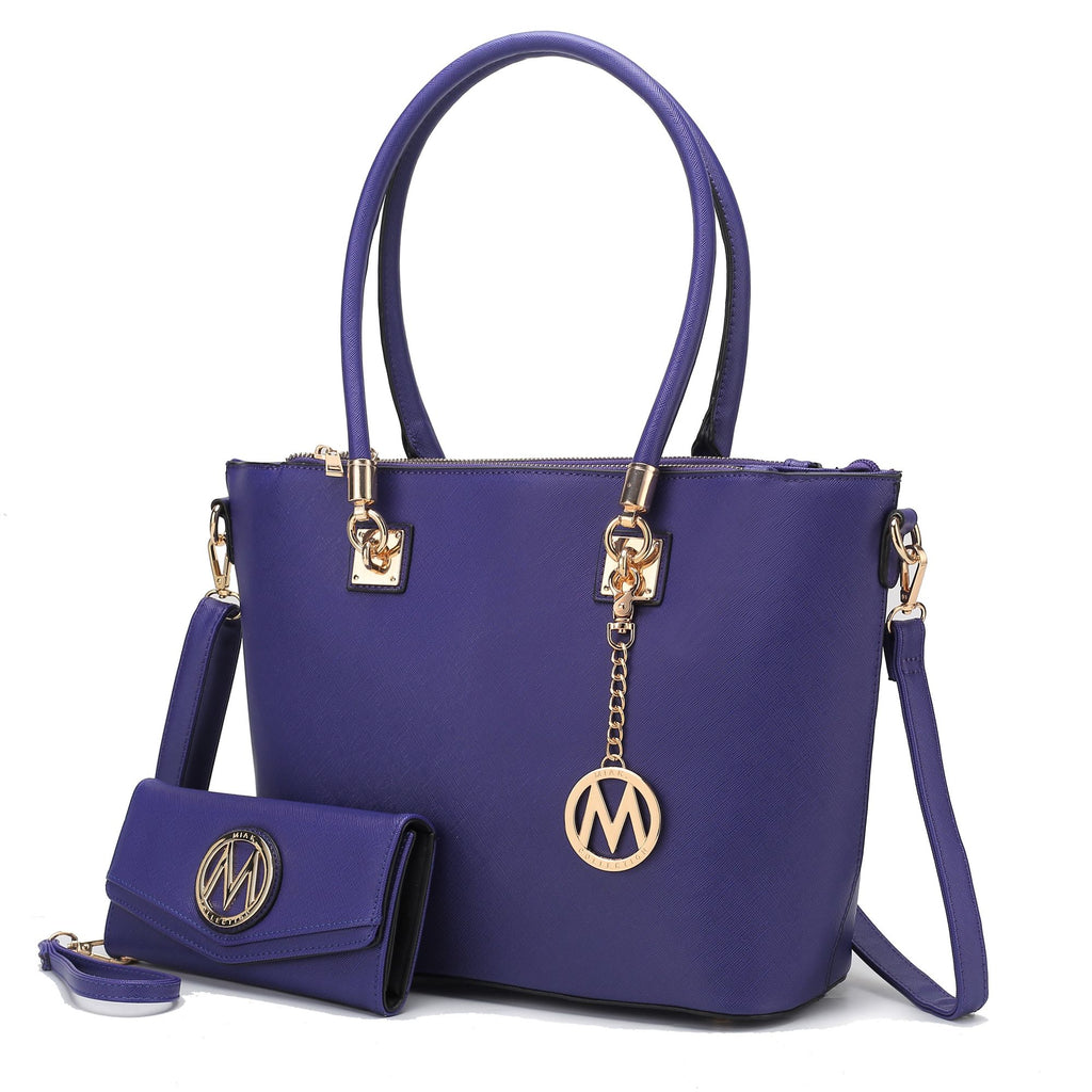 MKF Collection Vanessa Tote Handbag & Wallet Set by Mia K