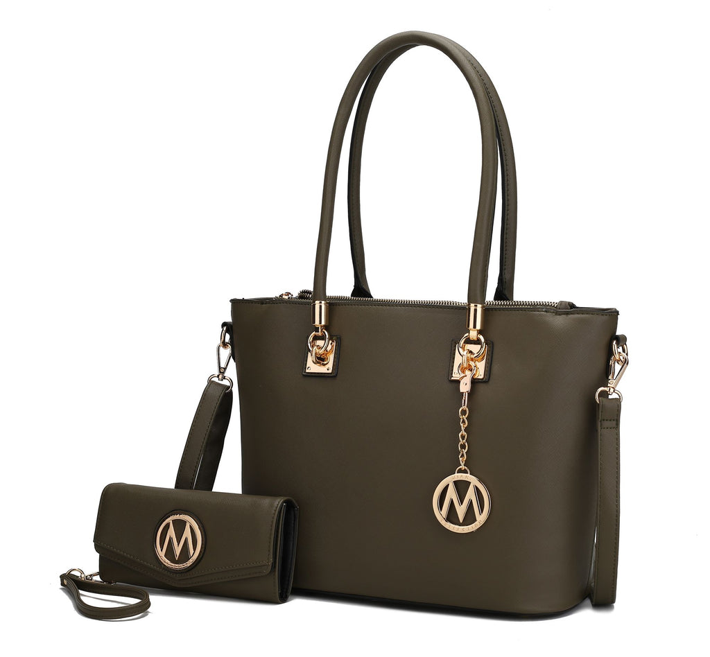 MKF Collection Vanessa Tote Handbag & Wallet Set by Mia K