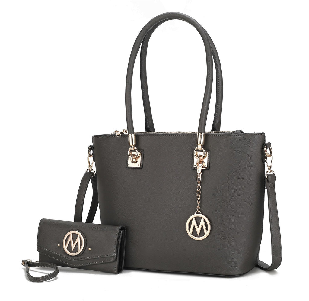 MKF Collection Vanessa Tote Handbag & Wallet Set by Mia K