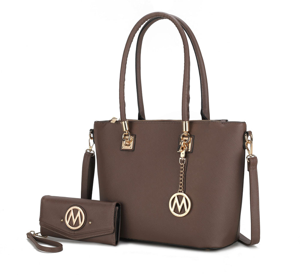 MKF Collection Vanessa Tote Handbag & Wallet Set by Mia K