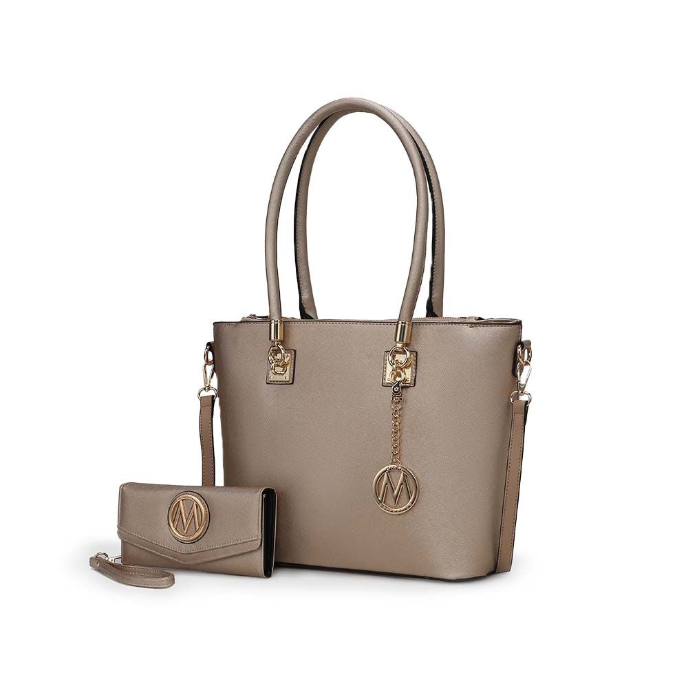MKF Collection Vanessa Tote Handbag & Wallet Set by Mia K