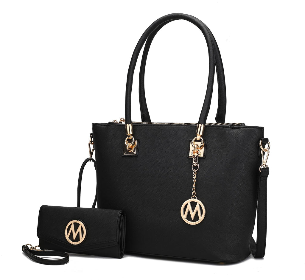 MKF Collection Vanessa Tote Handbag & Wallet Set by Mia K