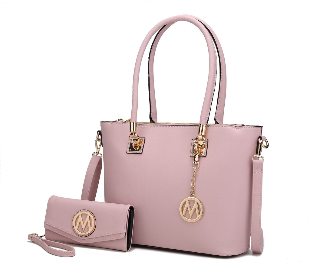 MKF Collection Vanessa Tote Handbag & Wallet Set by Mia K