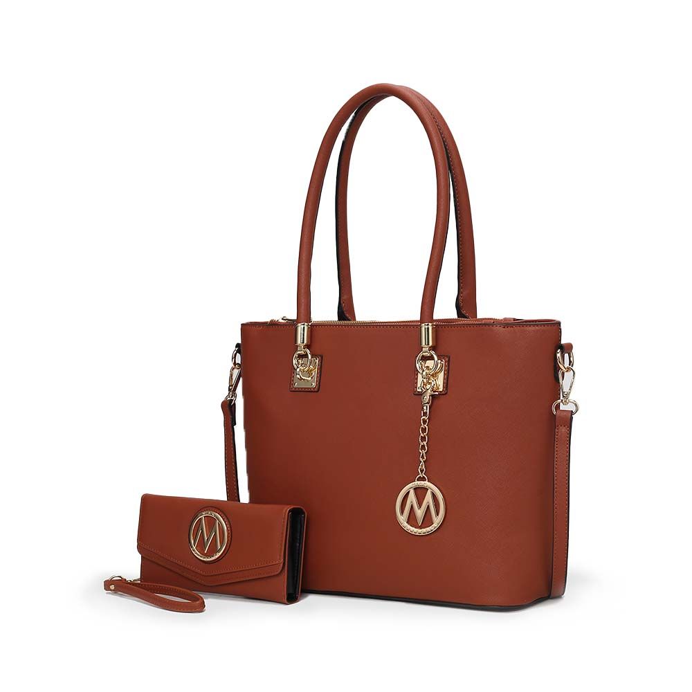 MKF Collection Vanessa Tote Handbag & Wallet Set by Mia K