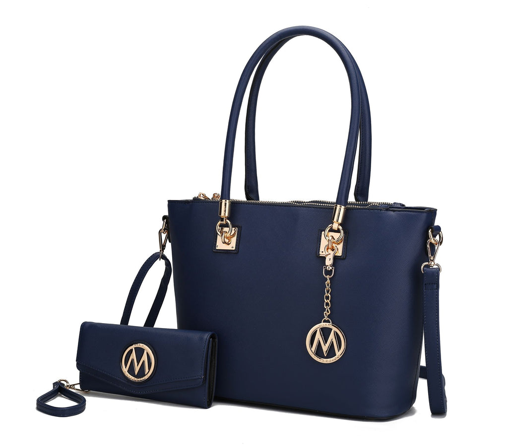MKF Collection Vanessa Tote Handbag & Wallet Set by Mia K