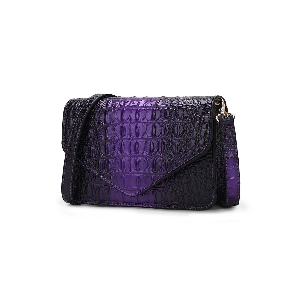 MKF Collection Vanta Crossbody Croc Embossed Handbag by Mia K