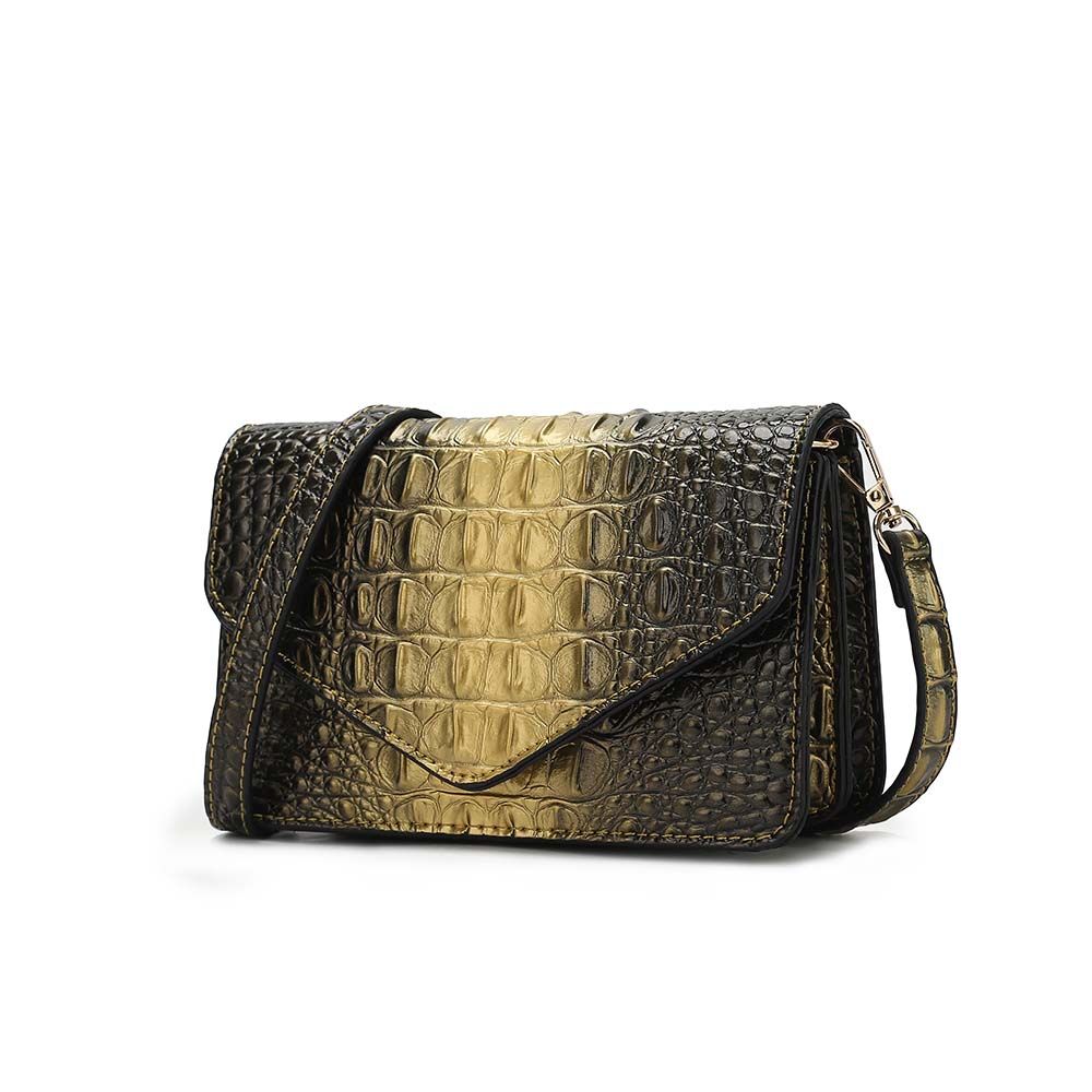MKF Collection Vanta Crossbody Croc Embossed Handbag by Mia K