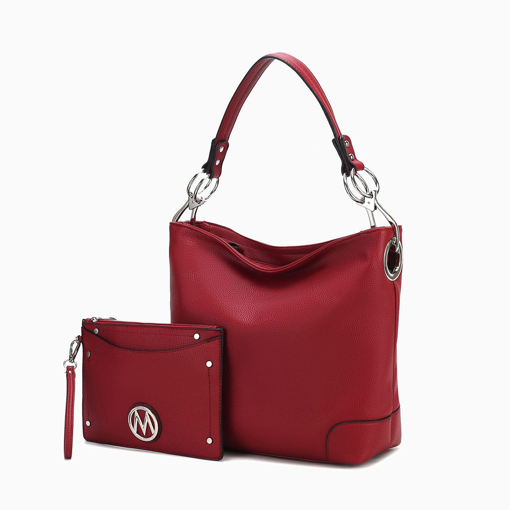 MKF Collection Viviana 2Pcs Hobo Bag with Wristlet by Mia K