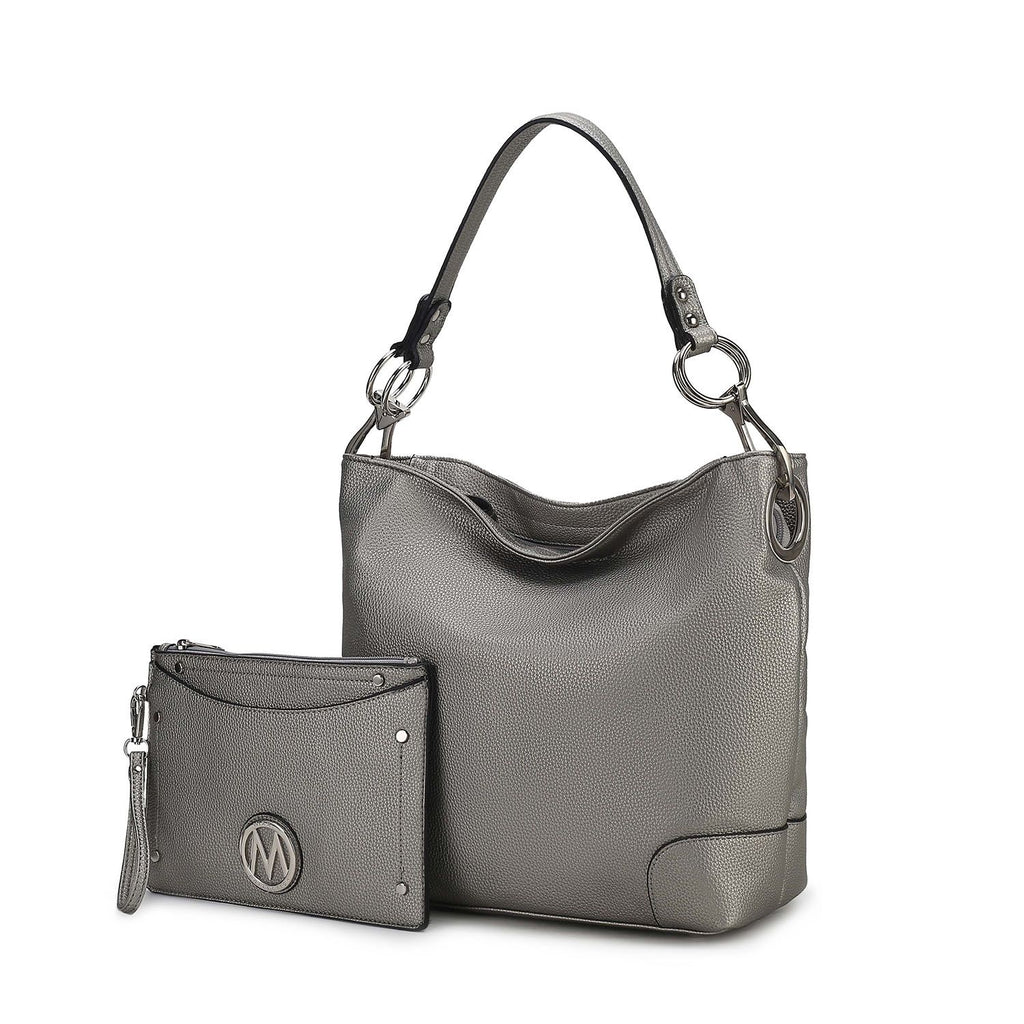 MKF Collection Viviana 2Pcs Hobo Bag with Wristlet by Mia K
