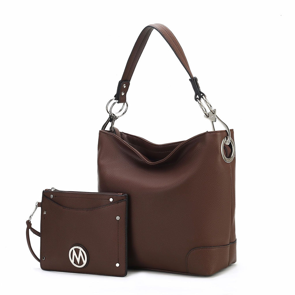 MKF Collection Viviana 2Pcs Hobo Bag with Wristlet by Mia K