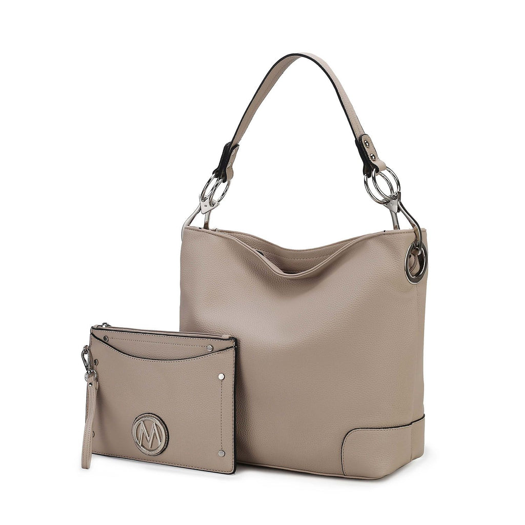 MKF Collection Viviana 2Pcs Hobo Bag with Wristlet by Mia K