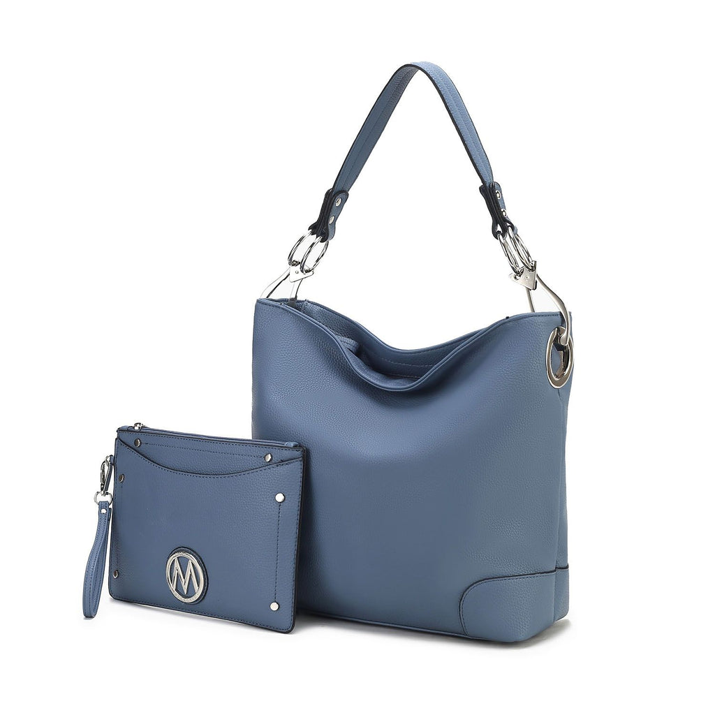 MKF Collection Viviana 2Pcs Hobo Bag with Wristlet by Mia K