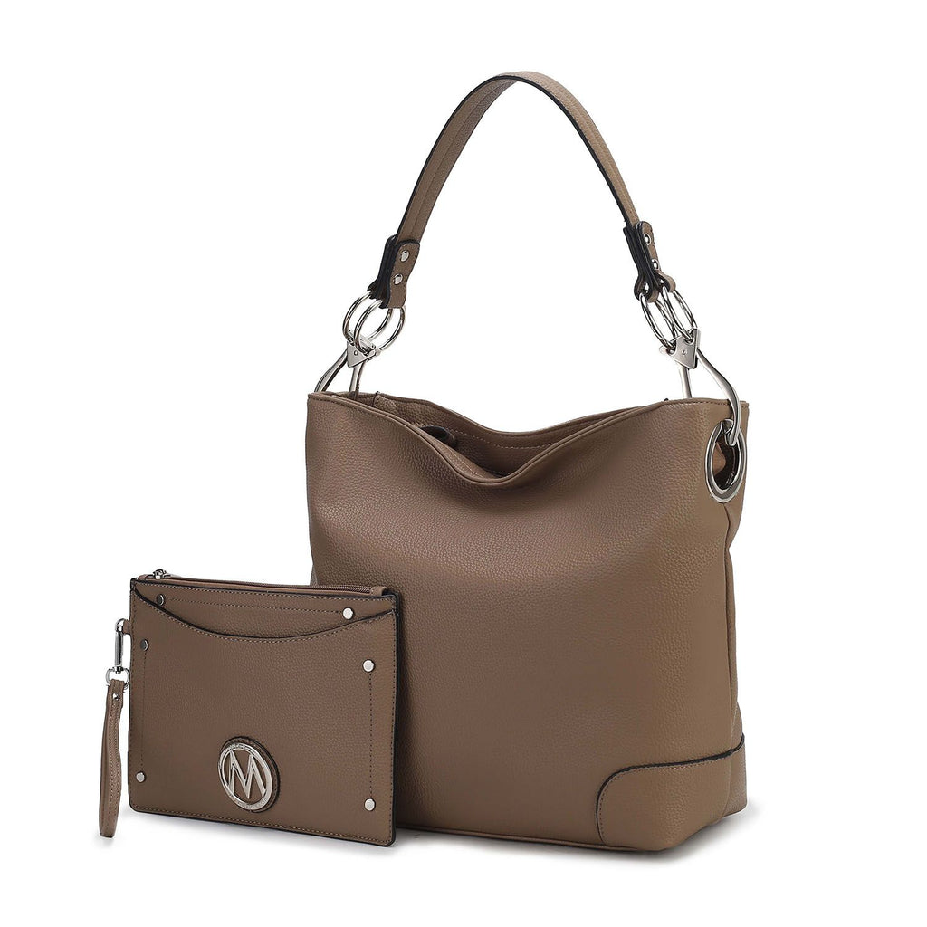 MKF Collection Viviana 2Pcs Hobo Bag with Wristlet by Mia K