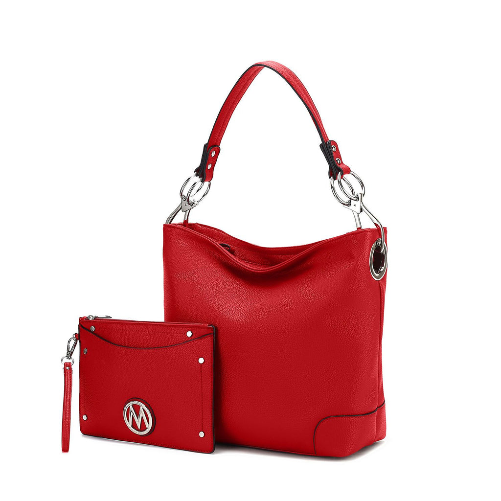 MKF Collection Viviana 2Pcs Hobo Bag with Wristlet by Mia K
