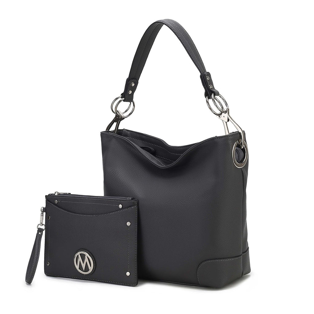 MKF Collection Viviana 2Pcs Hobo Bag with Wristlet by Mia K