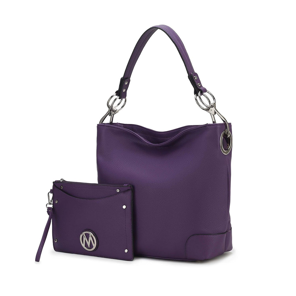 MKF Collection Viviana 2Pcs Hobo Bag with Wristlet by Mia K