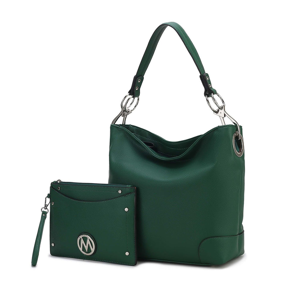MKF Collection Viviana 2Pcs Hobo Bag with Wristlet by Mia K