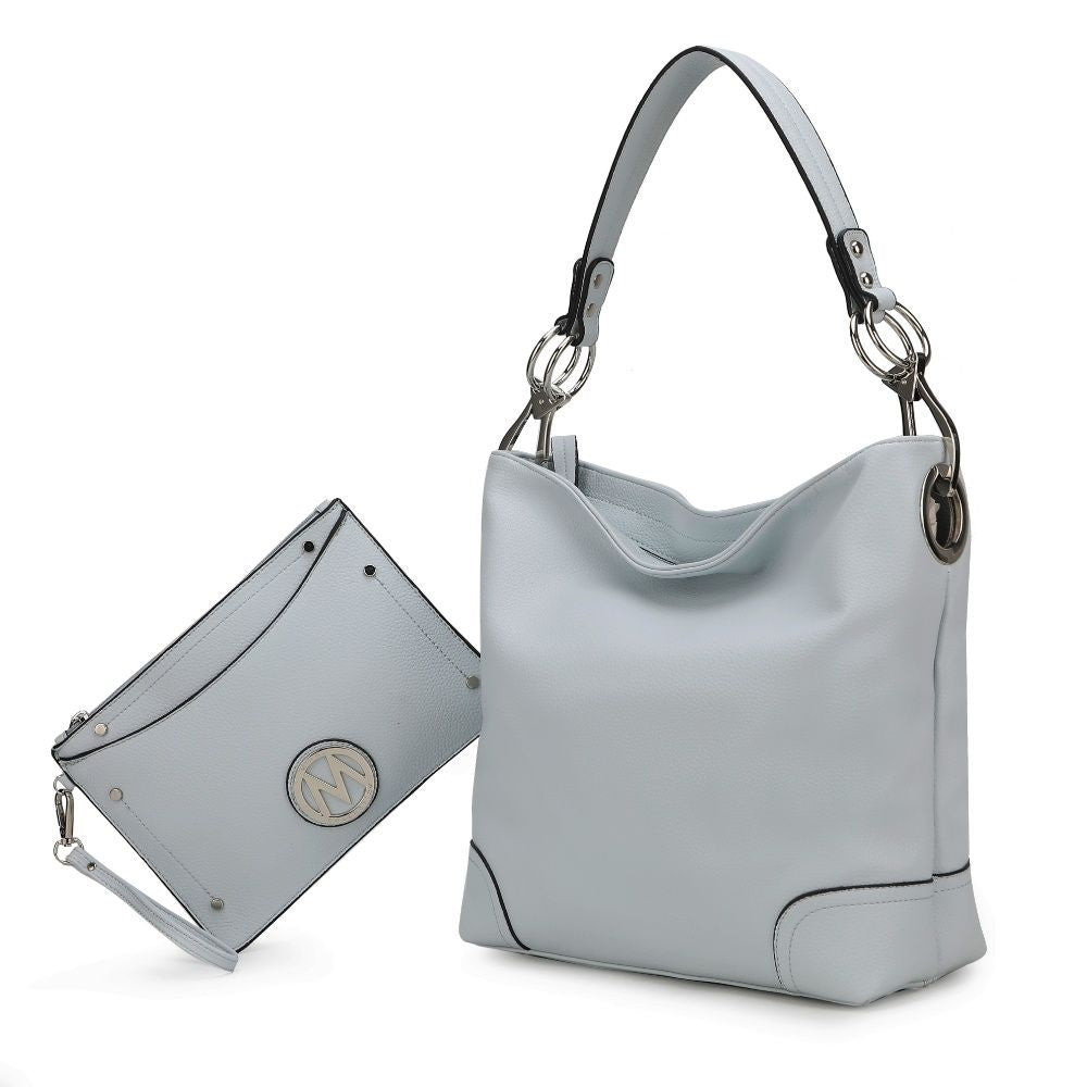 MKF Collection Viviana 2Pcs Hobo Bag with Wristlet by Mia K