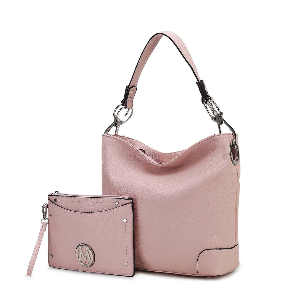 MKF Collection Viviana 2Pcs Hobo Bag with Wristlet by Mia K