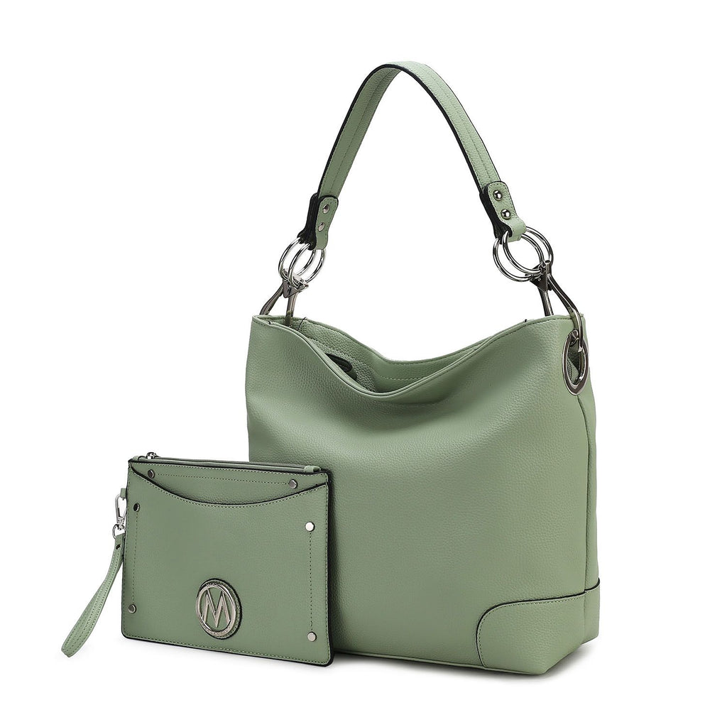 MKF Collection Viviana 2Pcs Hobo Bag with Wristlet by Mia K
