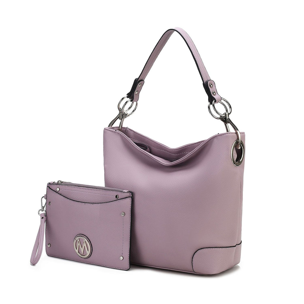 MKF Collection Viviana 2Pcs Hobo Bag with Wristlet by Mia K