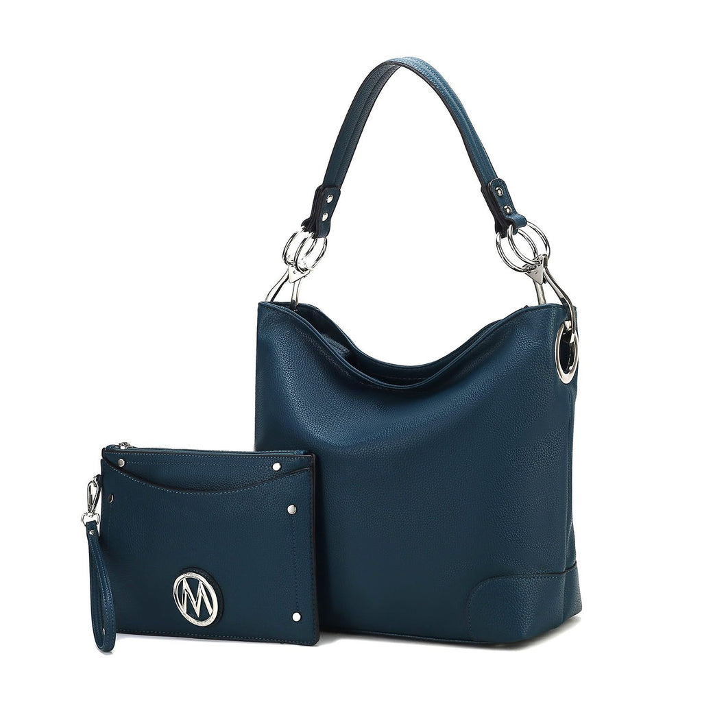 MKF Collection Viviana 2Pcs Hobo Bag with Wristlet by Mia K