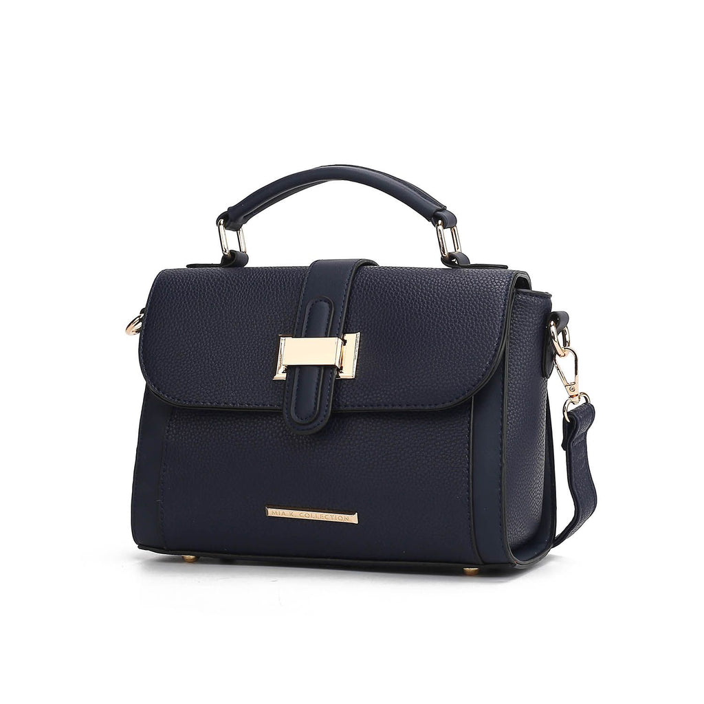 MKF Collection Willa Color Block Vegan Leather Women Shoulder Bag by Mia k