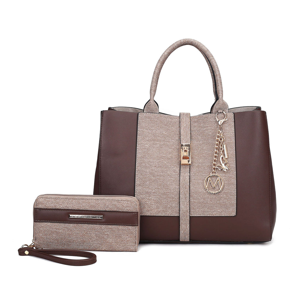 MKF Collection Yola Tote Bag and Wallet set by Mia K