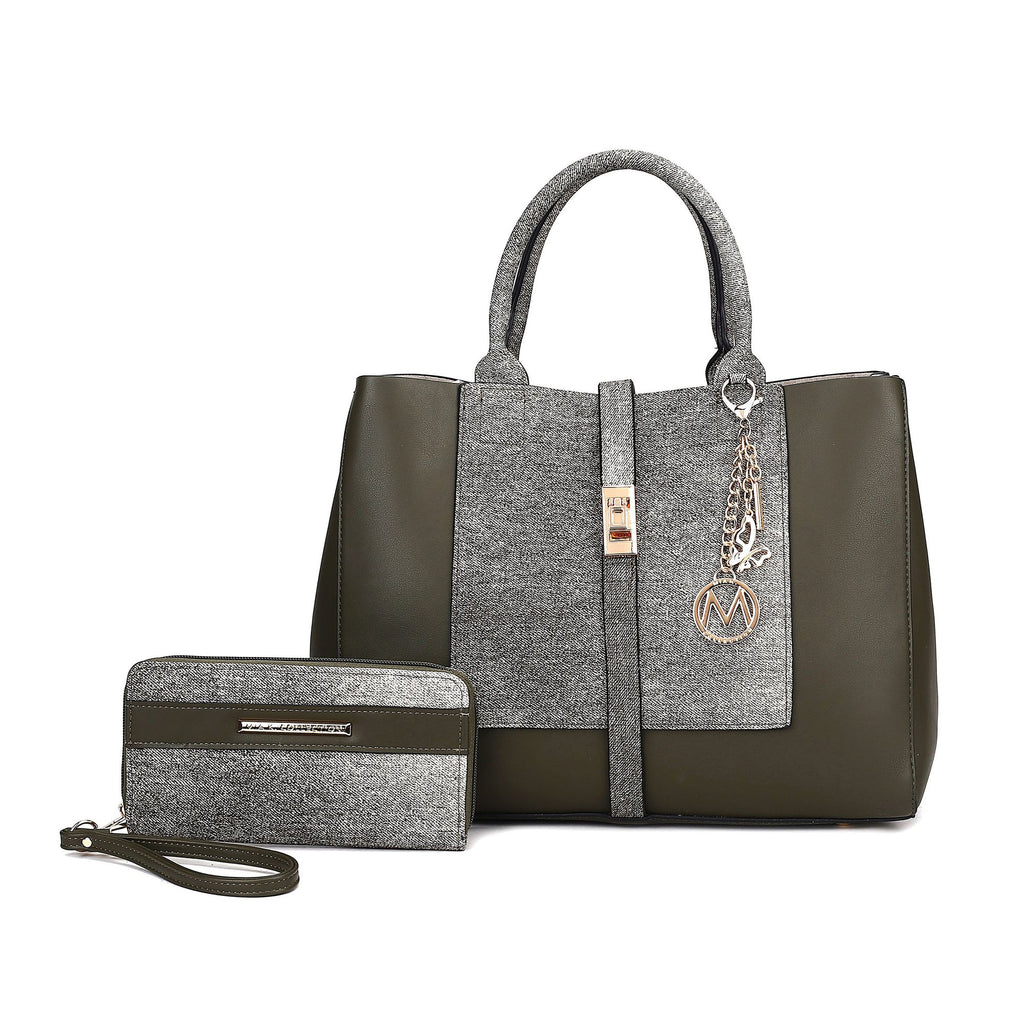 MKF Collection Yola Tote Bag and Wallet set by Mia K