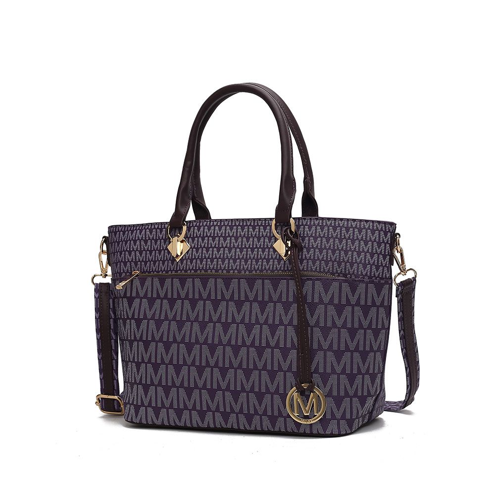 MKF Collection Yonah Tote Signature Printed Vegan Leather by Mia K