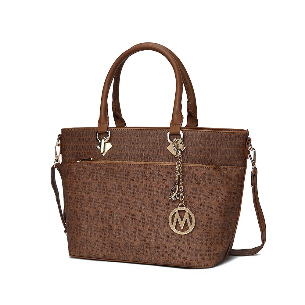 MKF Collection Yonah Tote Signature Printed Vegan Leather by Mia K