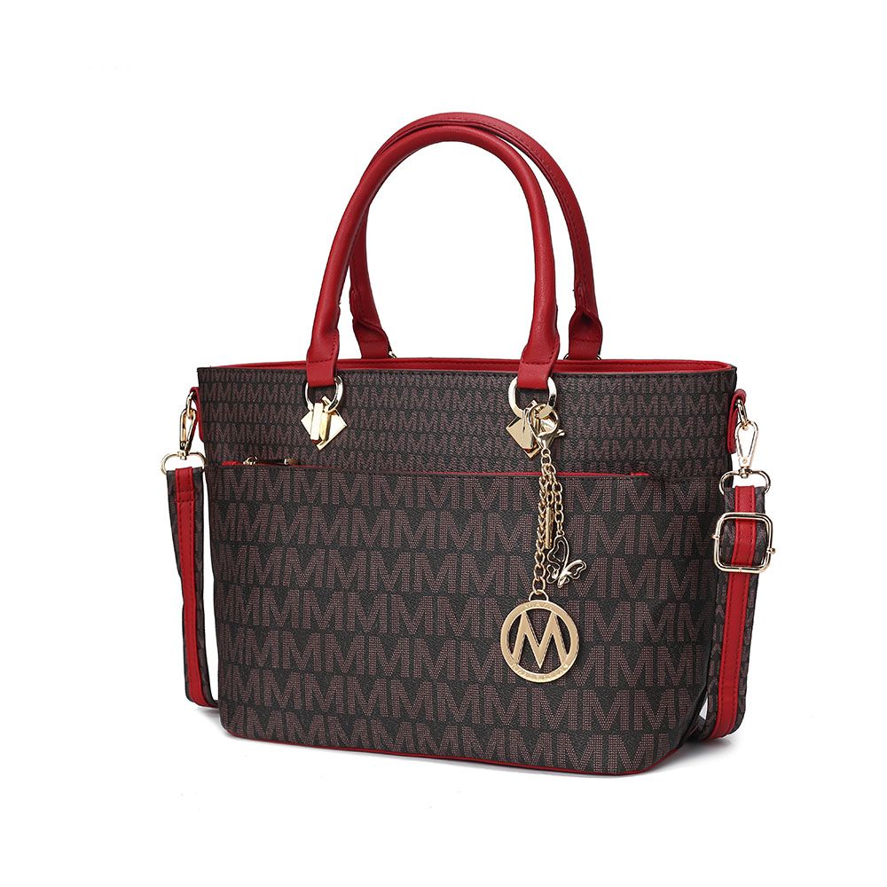 MKF Collection Yonah Tote Signature Printed Vegan Leather by Mia K