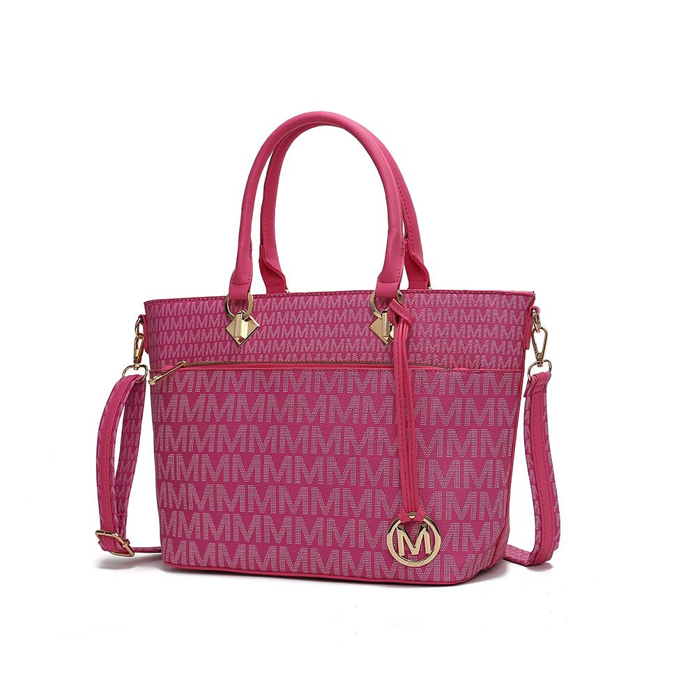 MKF Collection Yonah Tote Signature Printed Vegan Leather by Mia K