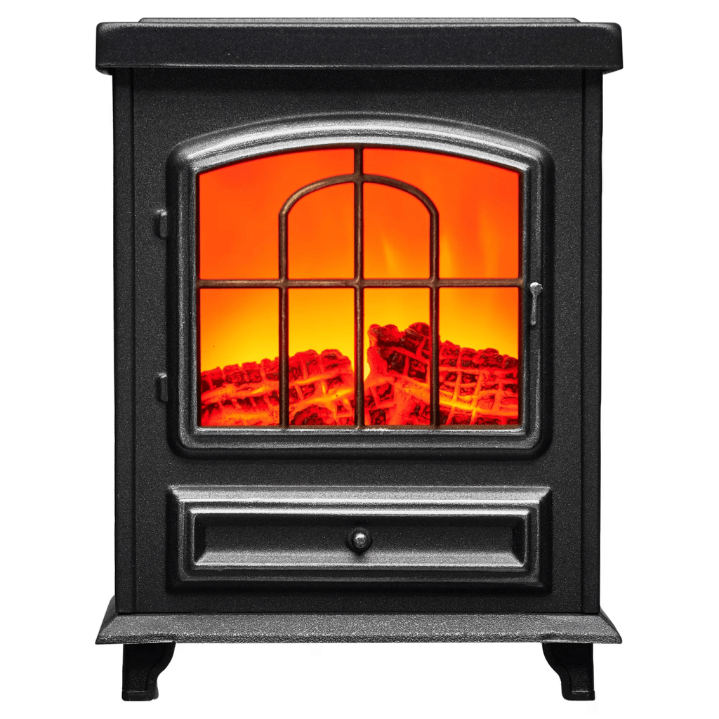 Modern Black Fireplace-Style Wax Melt Warmer