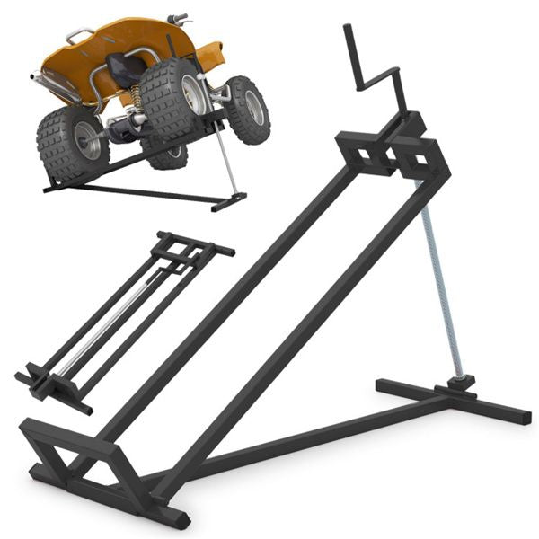 Multipurpose Mower Lift Jack - Ideal for Cleaning/Repairing Mowers/Tractors, Folded Size 48'x19.5', 24 lbs Net Weight