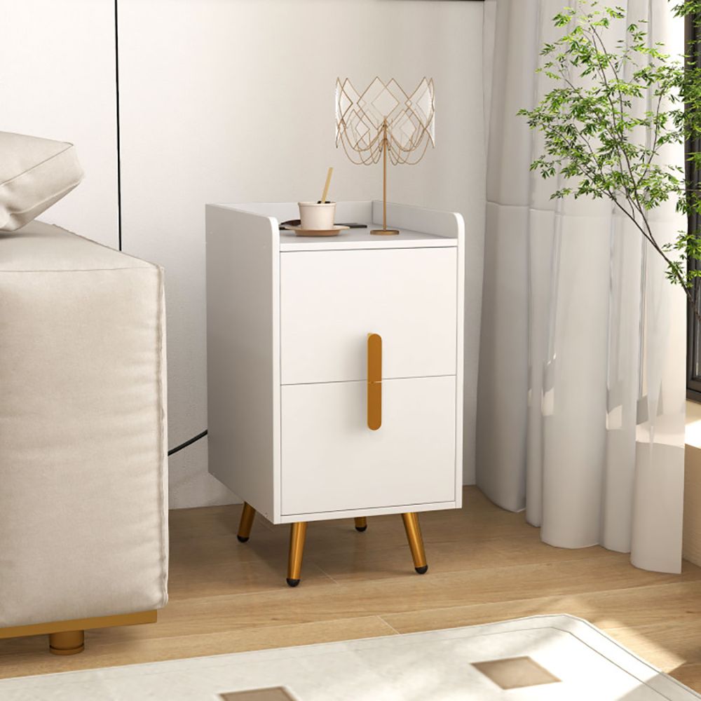 Nightstand Side Tables with 2 Drawers and 2 USB Ports