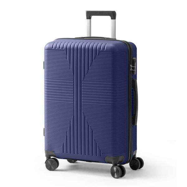 Non-TSA customs lock single 24-inch PP trolley case, navy blue