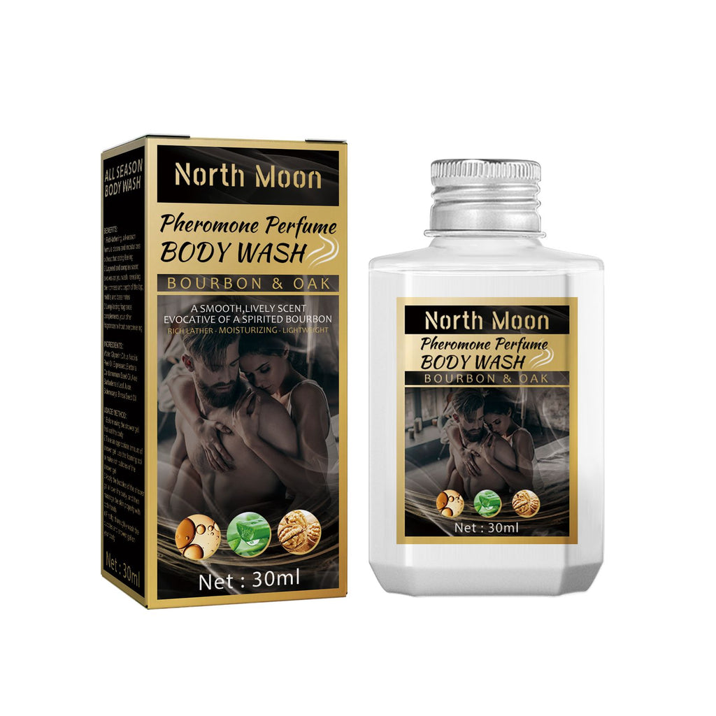 North Moon Perfumed Wash, Clean The Odor Refreshing Lasting Fragrance Moisturizing Skin Shower Gel