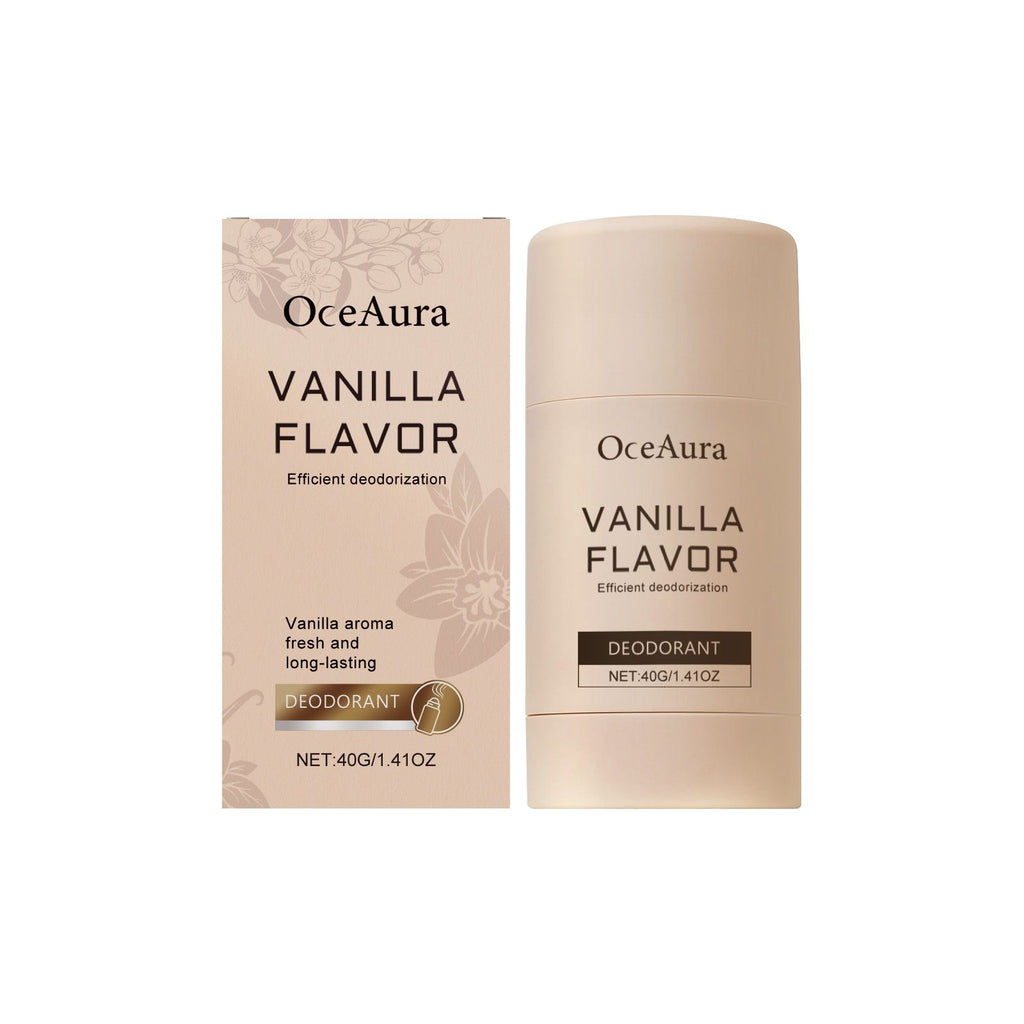 OceAura Vanilla Body Fragrance Bar Naturally Fresh Floral Scent To Reduce Body Odor Clean Refreshing Axillary Bar