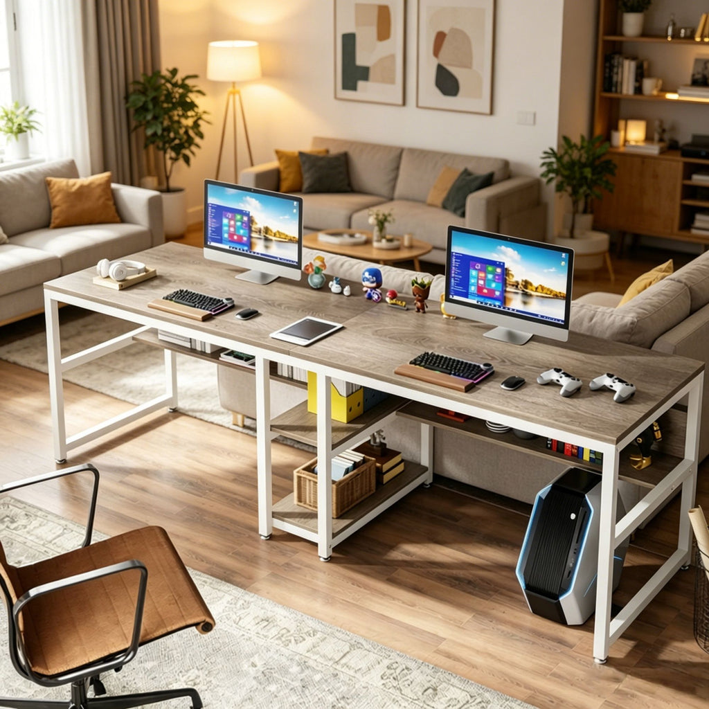Office Desk with Easy to Assemble and Adjustable Foot for Office