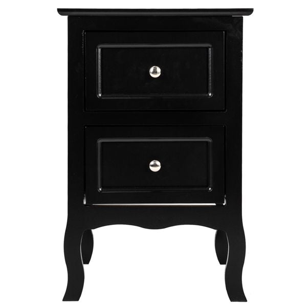 [Old Code: 63547397]Country Style Two-Tier Night Table Large Size Black