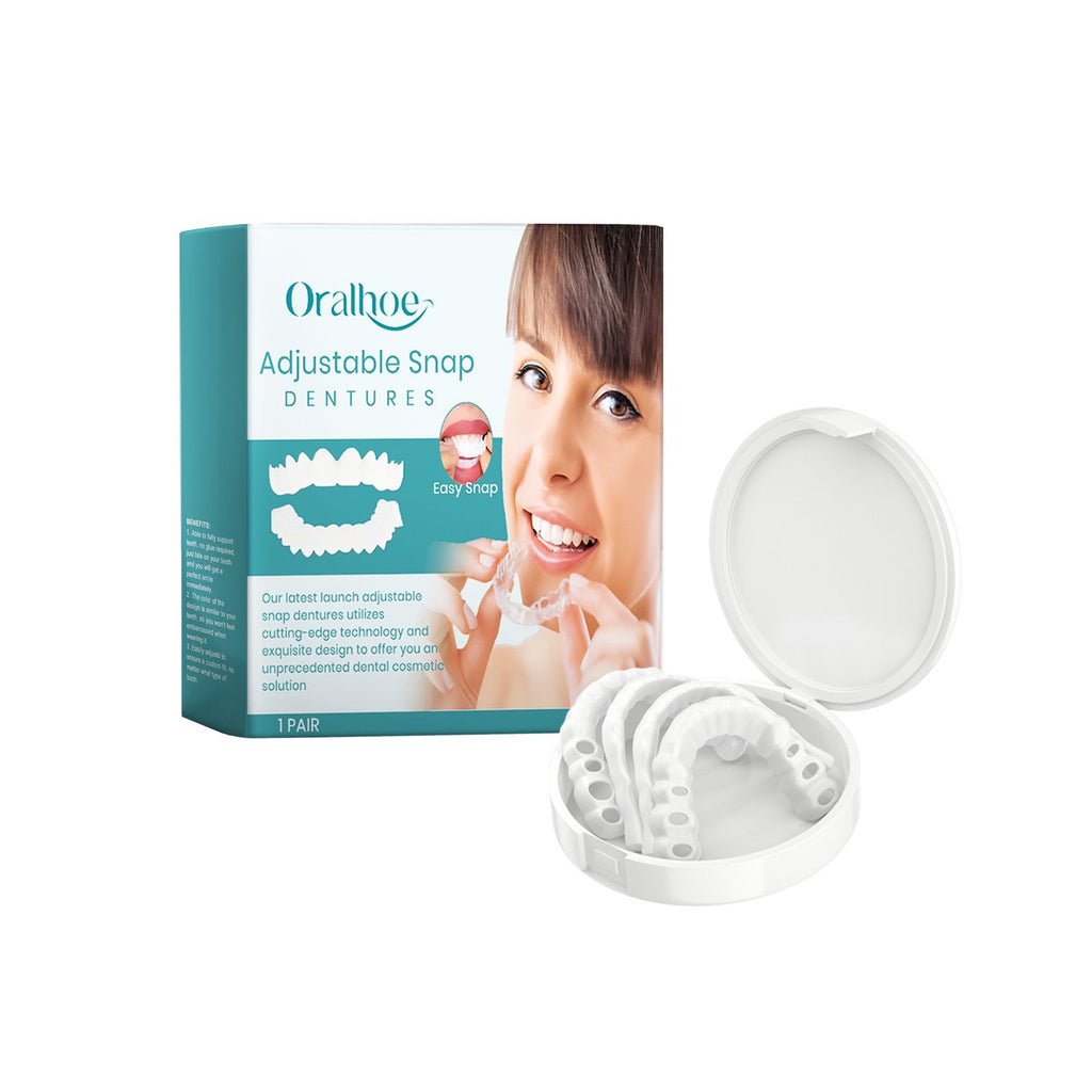 Oralhoe Adjustable Buckle Dentures, Comfortable Adjustable Dentures To Fit The Mouth Chewing Force And Fit The Teeth