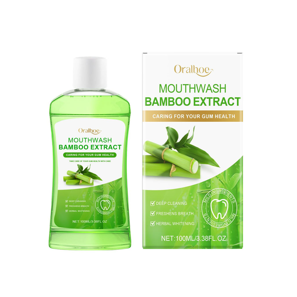 Oralhoe Bamboo Fresh Breath Mouthwash Teeth Cleaning Care To Odors Gums Fresh Breath
