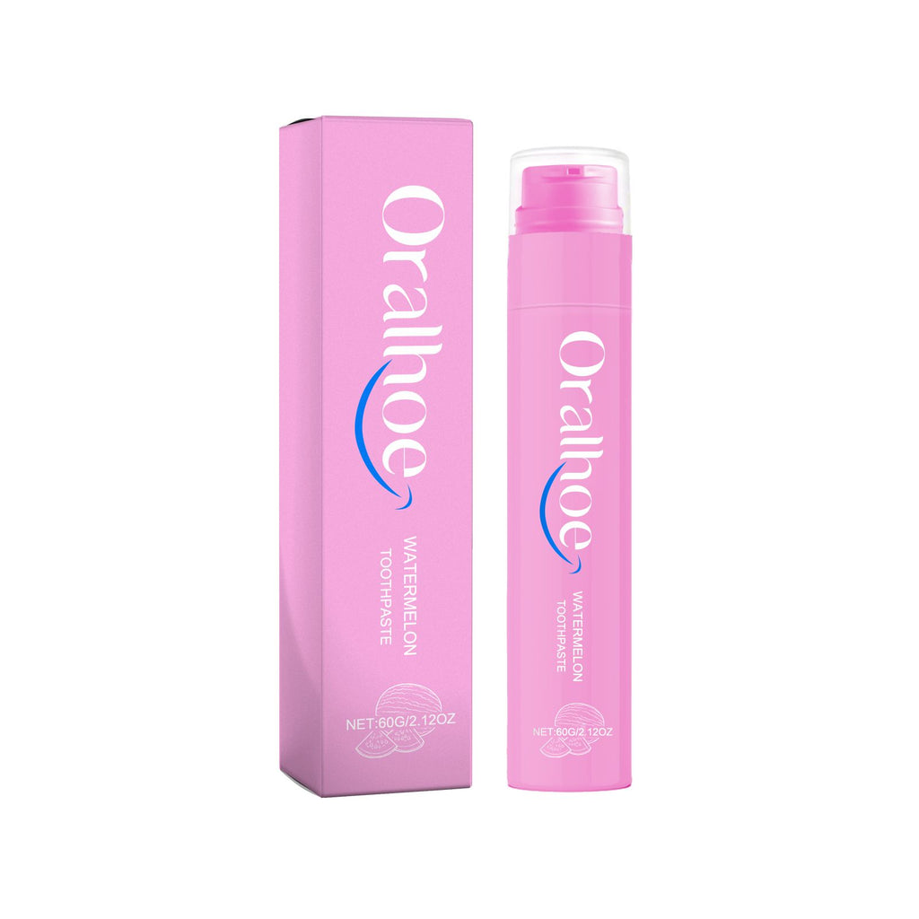 Oralhoe Watermelon Toothpaste, Multi-Flavor Teeth Clean Teeth Yellow Tartar Fresh Breath Beautiful Teeth