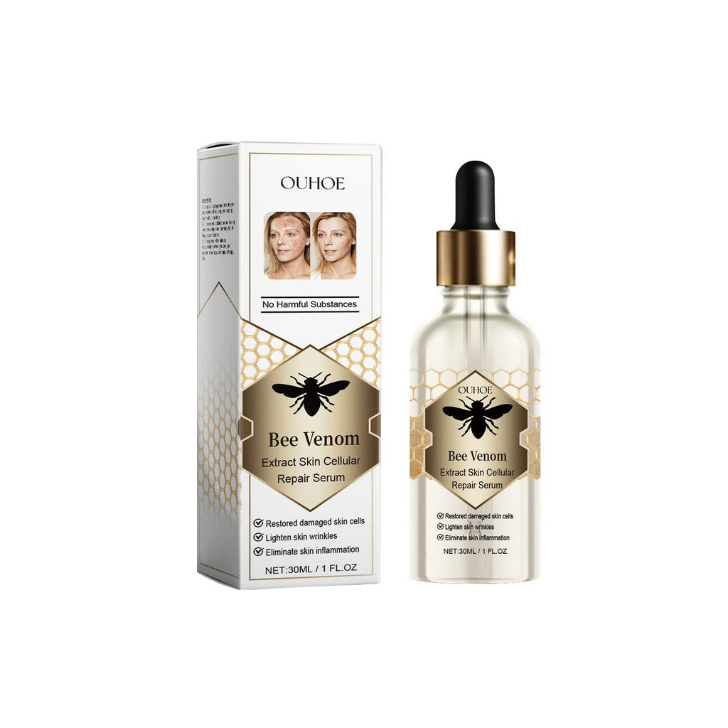 OUHOE Bee Venom Skin Essence, Skin Smoothing And Firming Gentle Moisturizing Massage Essence