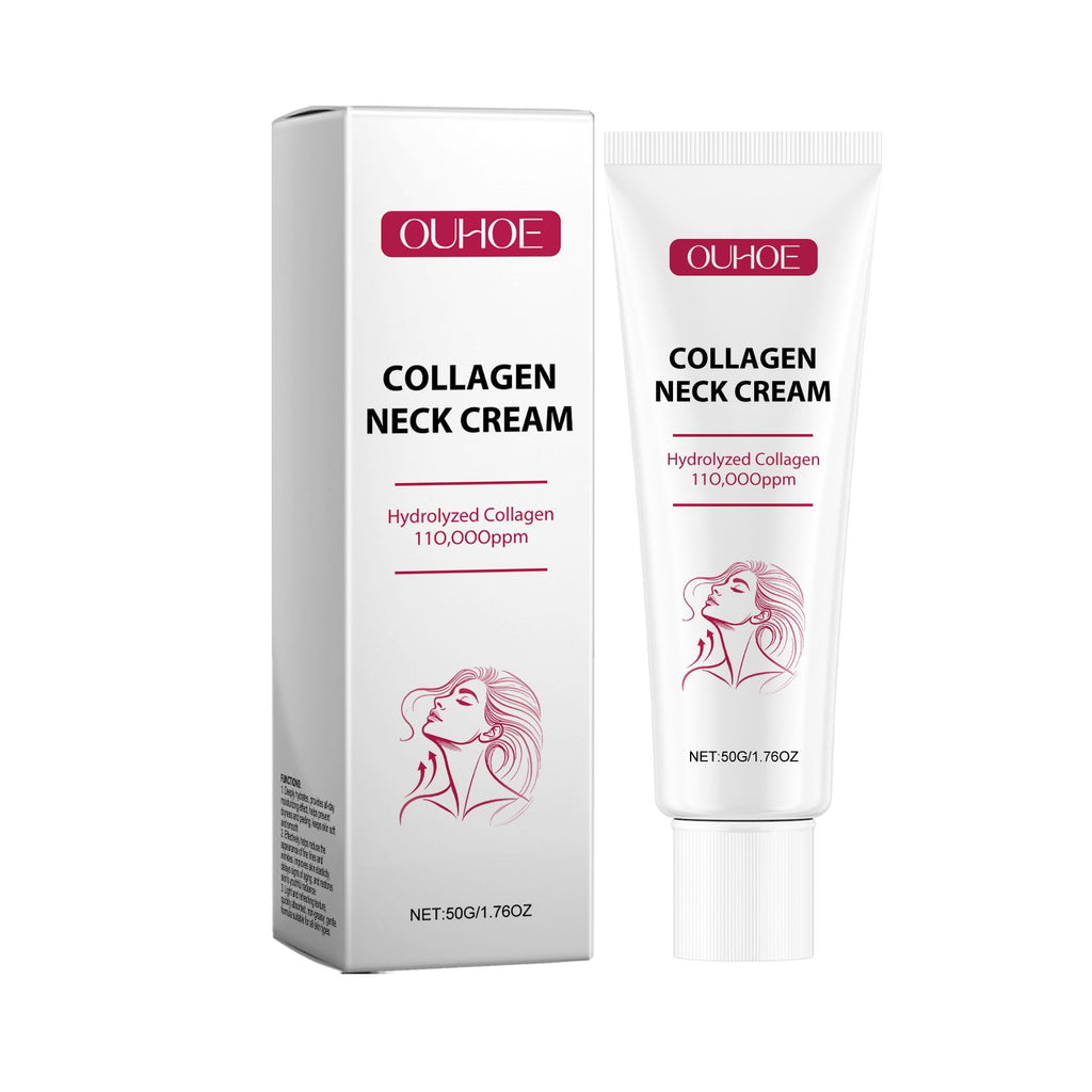OUHOE Collagen Neck Cream, Moisturizing And Nourishing Neck Skin Care Firming Massage Moisturizing Neck Cream