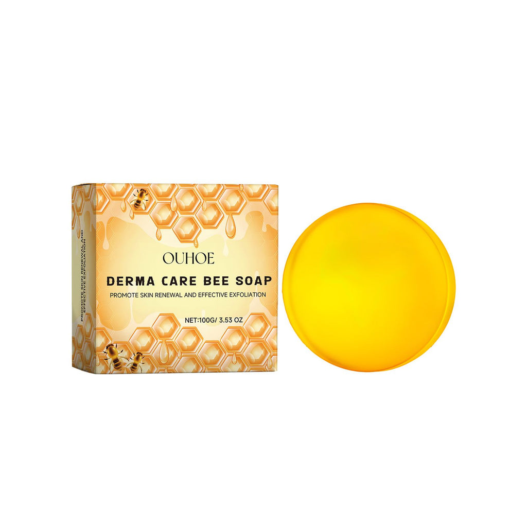 OUHOE Derma Care Bee Soap, Skin Moisturizing Skin Care Skin Cleansing Foam Soap