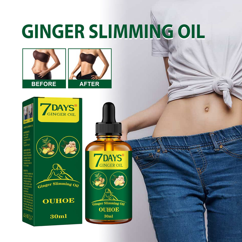 OUHOE Ginger Shaping Essential Oil, Shaping Tightening And Slimming Care Massage Essential Oil