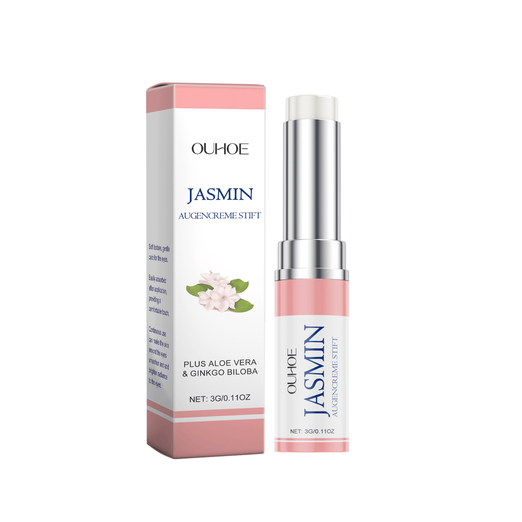 OUHOE Jasmine Eye Cream Stick Gentle and Hydrating, Nourishes the Skin Around the Eyes, Provides Moisture, Delicate and Soft, Suitable for Daily Eye Care